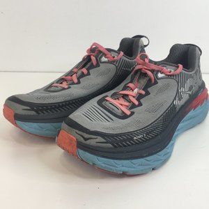 Hoka Bondi 5 Sneakers Size 8 Gray and Blue